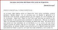 Los ejes centrales del Desarrollo Local en Argentina Ejes centrales thumb