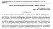 Enfoque territorial del desarrollo humano en Cuba y su medición Mendez thumb