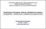Territorios virtuosos para el desarrollo humano: competitividad, cohesión social y ciudadanía en el desarrollo local 6 territorios virtuosos para dh thumb