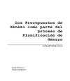Los Presupuestos de Género como parte del proceso de Planificación de Género. 52 thumb