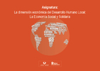 La dimensión económica del Desarrollo Humano Local - Guía docente castellano Asignaturakanpe thumb