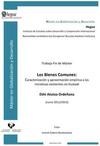 LOS BIENES COMUNES: CARACTERIZACIÓN Y APROXIMACIÓN EMPÍRICA A LAS INICIATIVAS EXISTENTES EN EUSKADI Tesina n 11 ekhi atutxa thumb